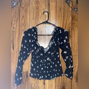 Black Butterfly long sleeve